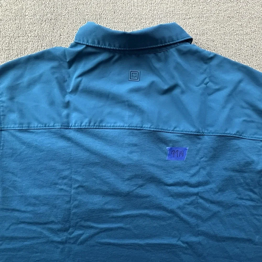 5.11 Tactical Polo Shirt Adult 2XL XXL Blue Short Sleeve Active Casual Men's